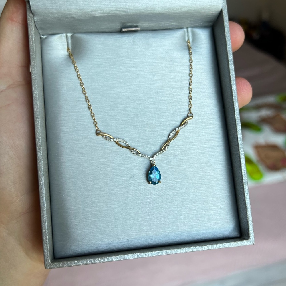 Zales Blue Topaz Necklace